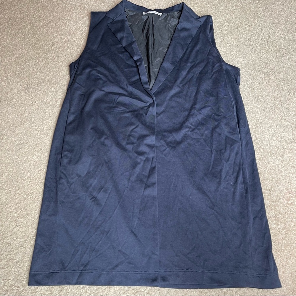Fabiana Filippi Navy Button Vest - Picture 2 of 5
